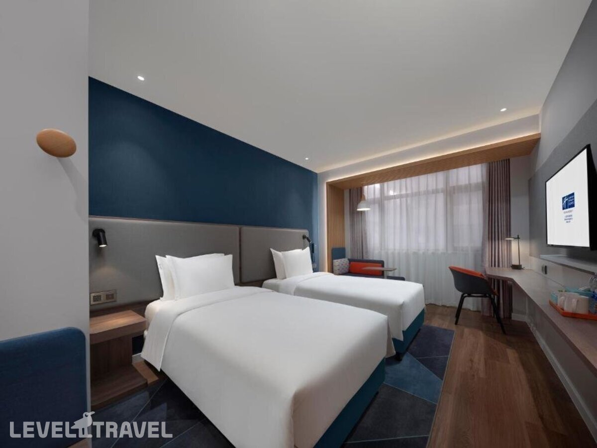 фотографии номера Стандартный (две односпальные кровати) отеля Holiday Inn Express Shanghai Qingpu New City, An Ihg Hotel в Китай(Шанхай) - фото №1