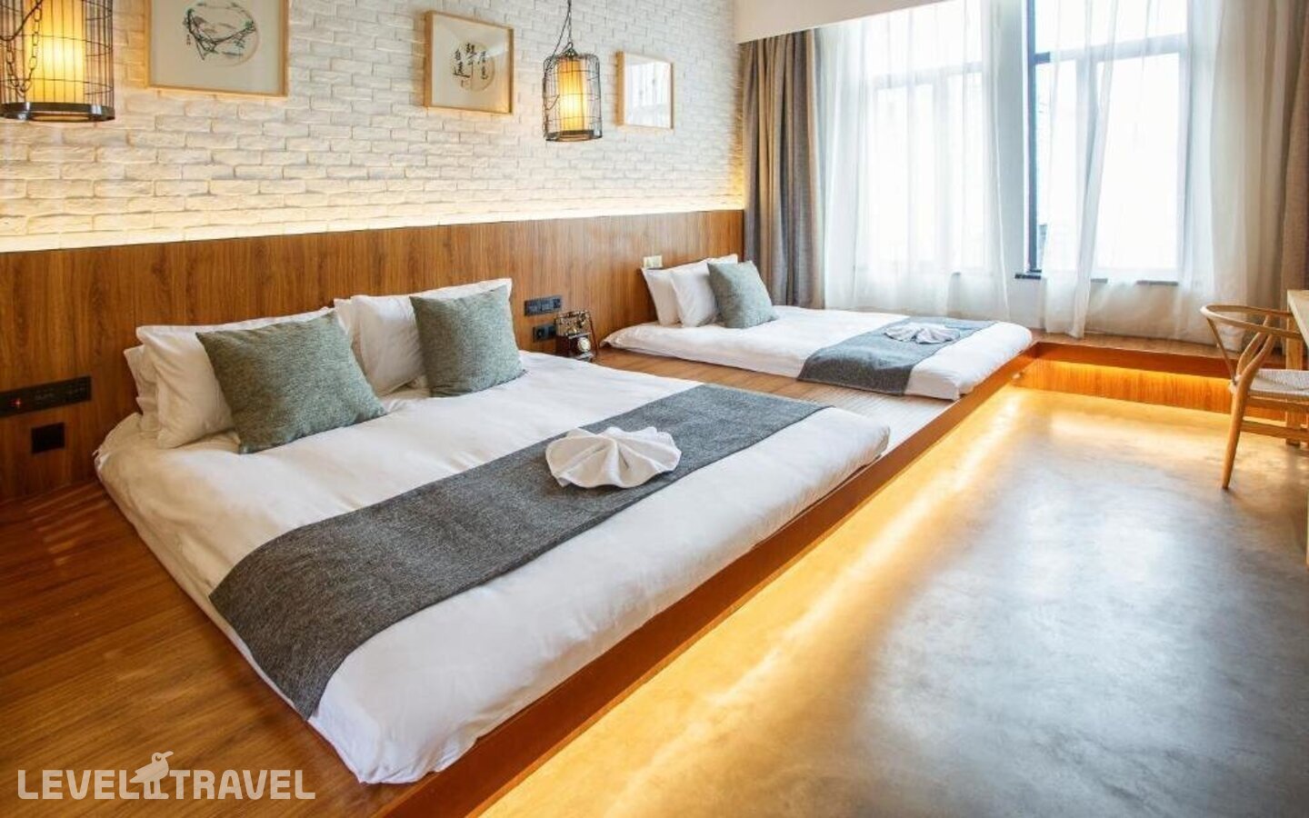фотографии номера Делюкс (две односпальные кровати) отеля Lin Yin Art Hotel Shanghai в Китай(Шанхай) - фото №5