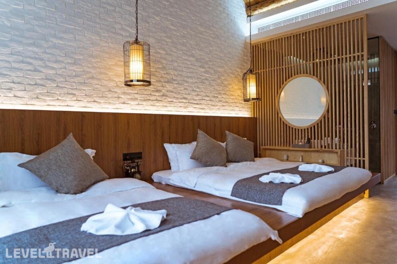 фотографии номера Делюкс (две односпальные кровати) отеля Lin Yin Art Hotel Shanghai в Китай(Шанхай) - фото №3