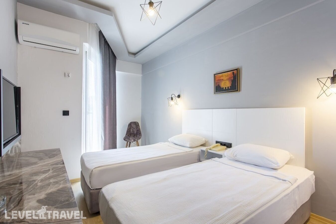 фотографии номера Стандартный с балконом (две односпальные кровати) отеля Aslan City Hotel (Ex. Aska Beste) в Турция(Аланья - центр) - фото №3