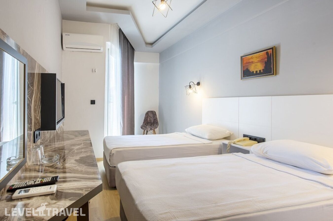 фотографии номера Стандартный с балконом (две односпальные кровати) отеля Aslan City Hotel (Ex. Aska Beste) в Турция(Аланья - центр) - фото №7