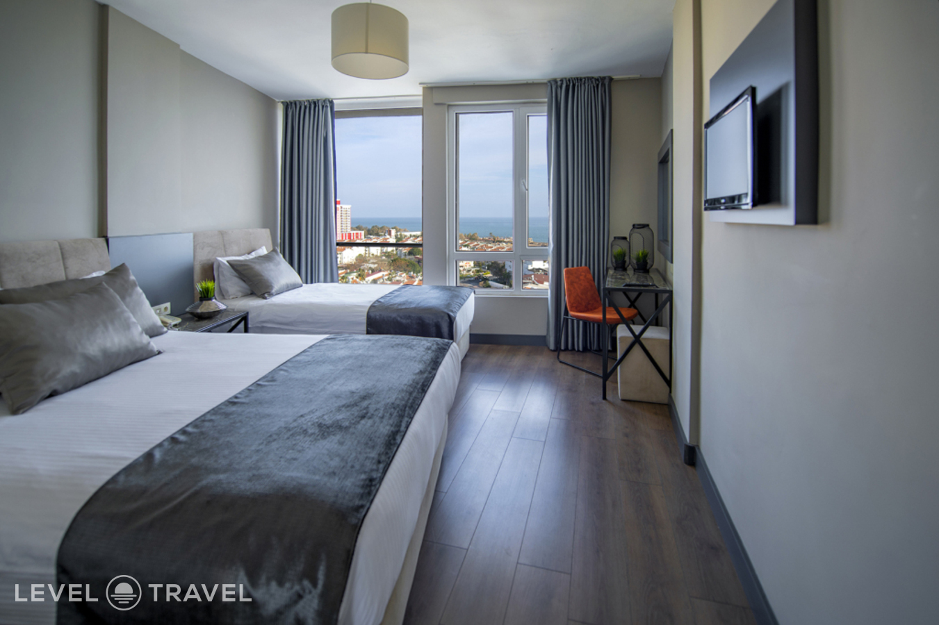 фотографии номера Стандартный с частичным видом на море отеля Tourist Hotel Antalya в Турция(Лара) - фото №1