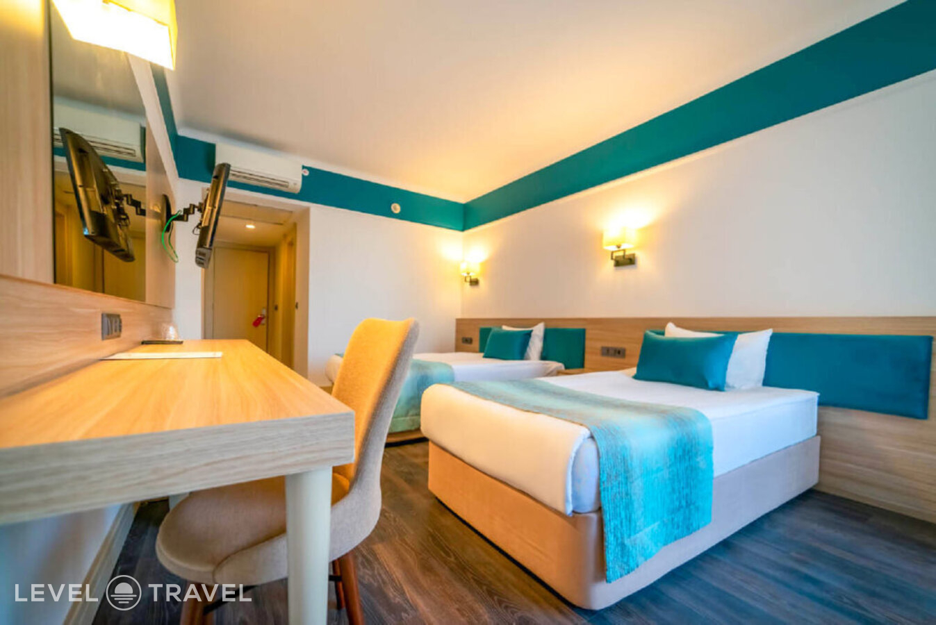 фотографии номера Стандартный (две односпальные кровати) отеля Amara Family Resort (Ex. Armas Regency, Ex. Maritim Saray Regency) в Турция(Титреенгель) - фото №3