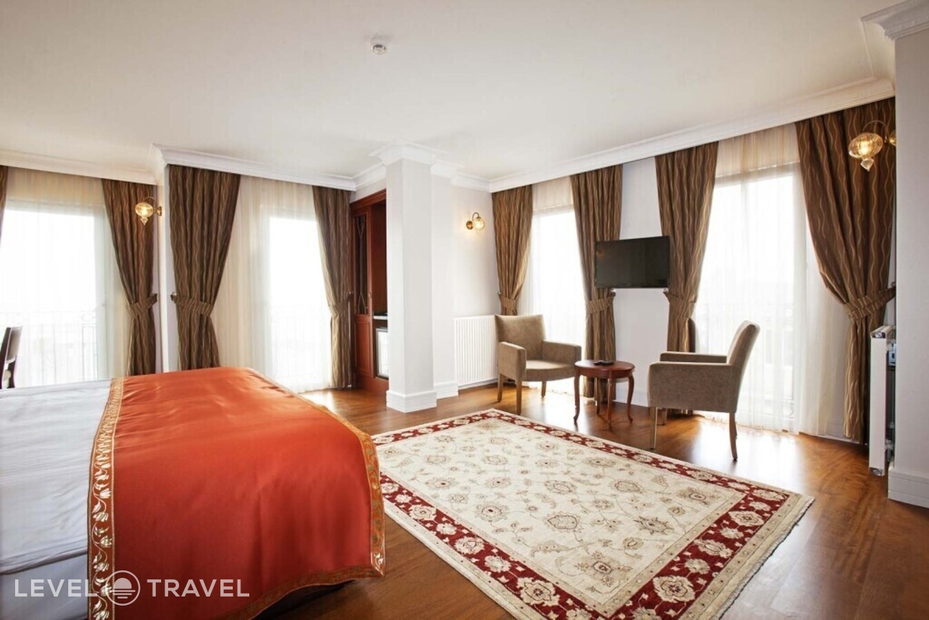 фотографии номера Делюкс с видом на море (две односпальные кровати) отеля Aren Suites Hotel в Турция(Фатих) - фото №3