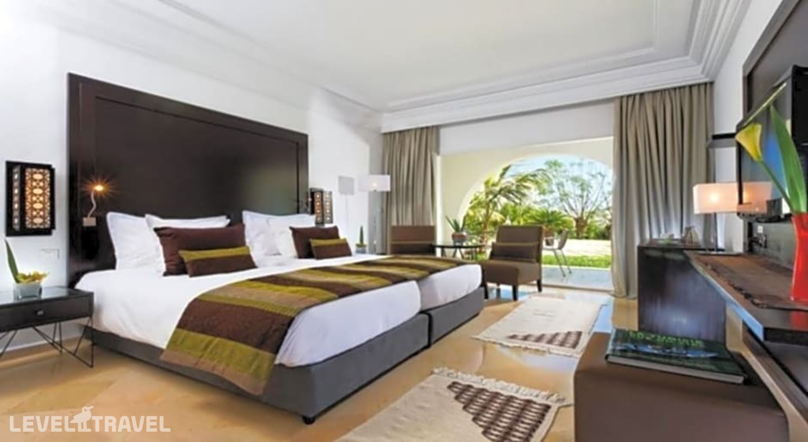 фотографии номера Делюкс с видом на море (две односпальные кровати) отеля Movenpick Gammarth в Тунис(Гаммарт) - фото №3